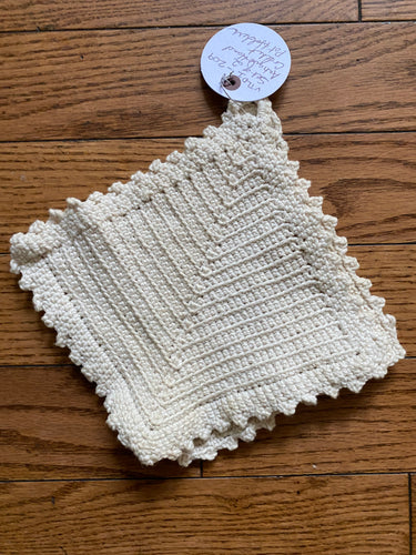 VTLD1-209 Set of 2 Antique Hand Crochet Pot Holders