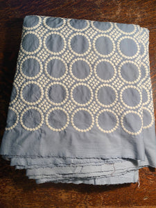VTLD1-243 Fabric - Machine Embroidered Geo Pattern