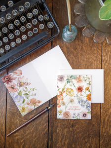 AI1-032 Greeting Note Cards "You deserve all the Flowers"