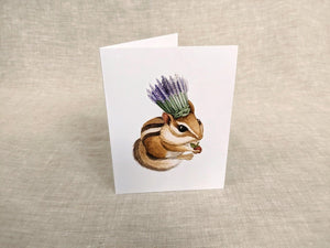 AI1-010 Greeting Note Cards "Chipmunk"