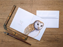 AI1-013 Greeting Note Cards "Barn Owl"