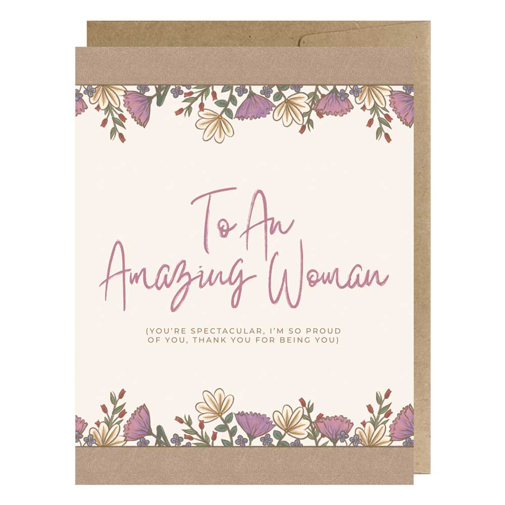 TPN-052 To An Amazing Woman Greeting Card
