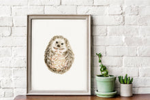 AI1-219 Art Print "Patterned Hedgehog with Leaves "