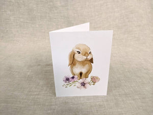 AI1-017 Greeting Note Cards "Baby Bunny"