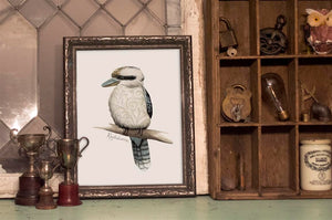 AI1-203 Art Print "Kookaburra Bird"
