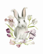 AI1-211 Art Print "Grey Rabbit "Ears Up""