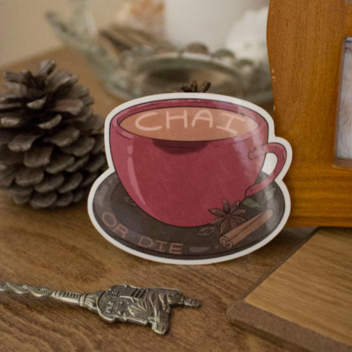 TPN-018 Chai or Die Sticker, Red