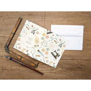 AI1-079 Greeting Note Cards "Sew Much Love"