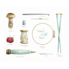 AI1-256 Art Print "Vintage Needlework Tools"