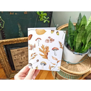 AI1-075 Greeting Note Cards "Autumn Leaves"