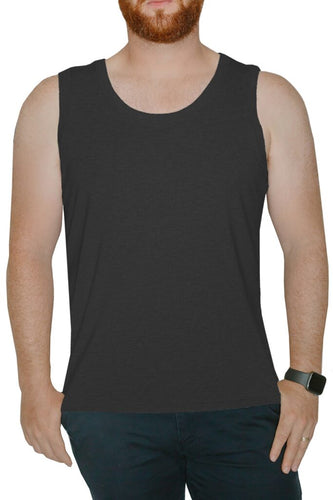 NM1-197 Men’s Basic Tank *Charcoal Blank