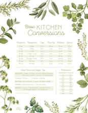 AI1-252 Art Print ""Herbs Kitchen Conversion Chart"