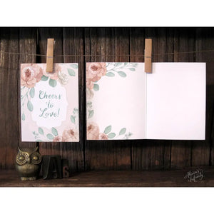 AI1-063 Greeting Note Cards "In Love, We Bloom"