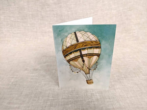 AI1-064 Greeting Note Cards "Hot Air Balloon"