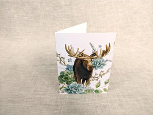 AI1-020 Greeting Note Cards "Moose"