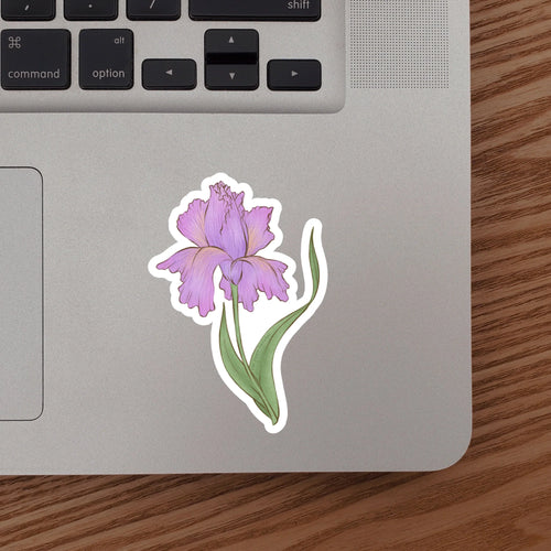 TPN-029 Iris (February Birth Month Flower) Sticker