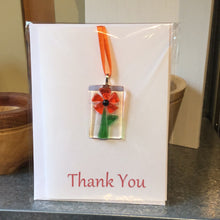 LD2-014  "Thank You" Greeting Card w Flower