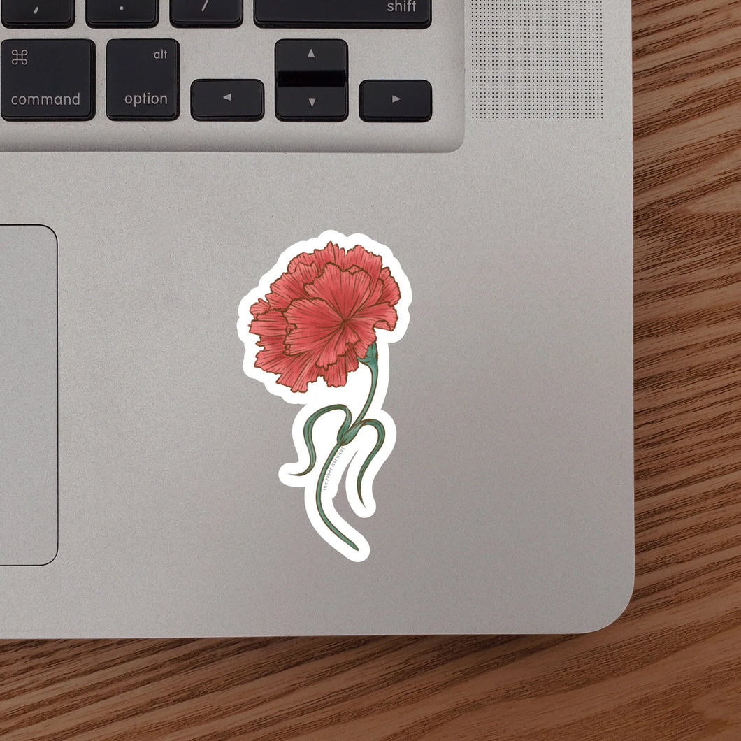 TPN-027 Carnation (January Birth Month Flower) Sticker