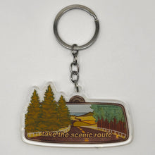TPN-106 Take the Scenic Route Adventure Quote Keychain