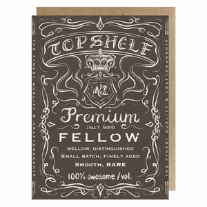 TPN-061 Topshelf Fellow Whiskey-Inspired Greeting Card