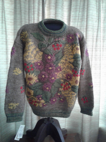 FC1-004 Women's Pullover / Mixed Flowers / Large