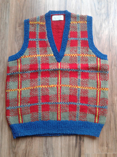 FC1-064 Tartan Vest Knitted