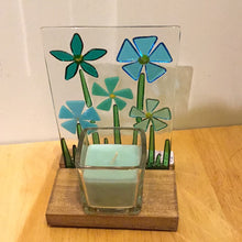 LD2-001 Fused Glass w Candle Holder