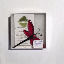 LD2-004  Dragonfly Ornament Fused Glass