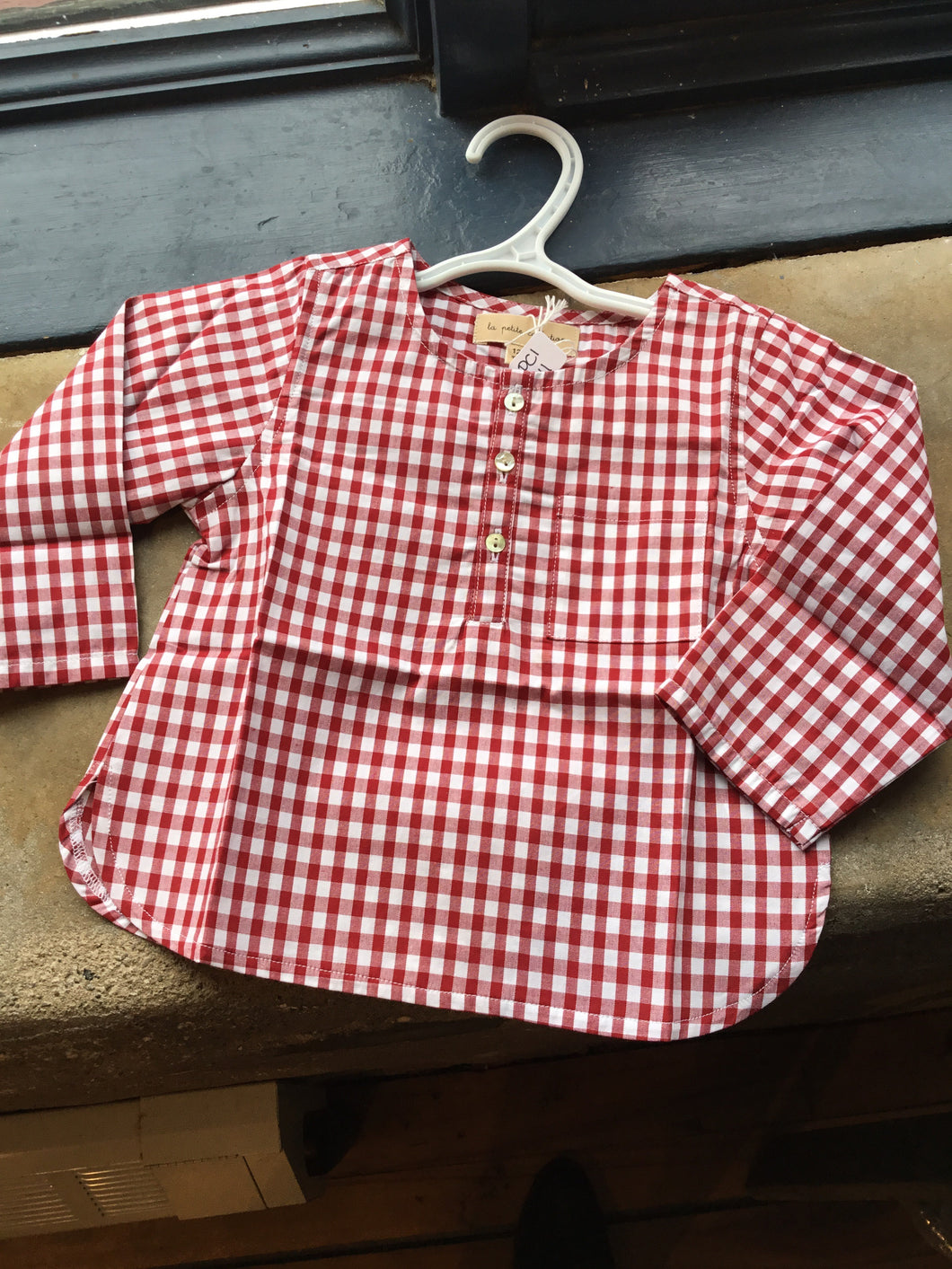 PC1-011 Red Gingham Top